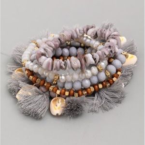 Boho Gray Bracelet Set